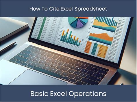 how to cite an excel spreadsheet.